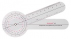 Baseline 360 degree clear plastic goniometer, 6 inches